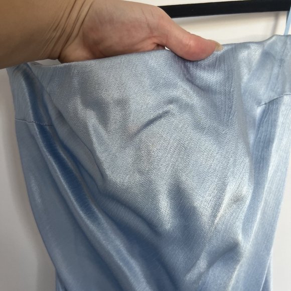 Bec + Bridge Moon Dance Strapless Maxi Dress Dusty Blue - Picture 4 of 6